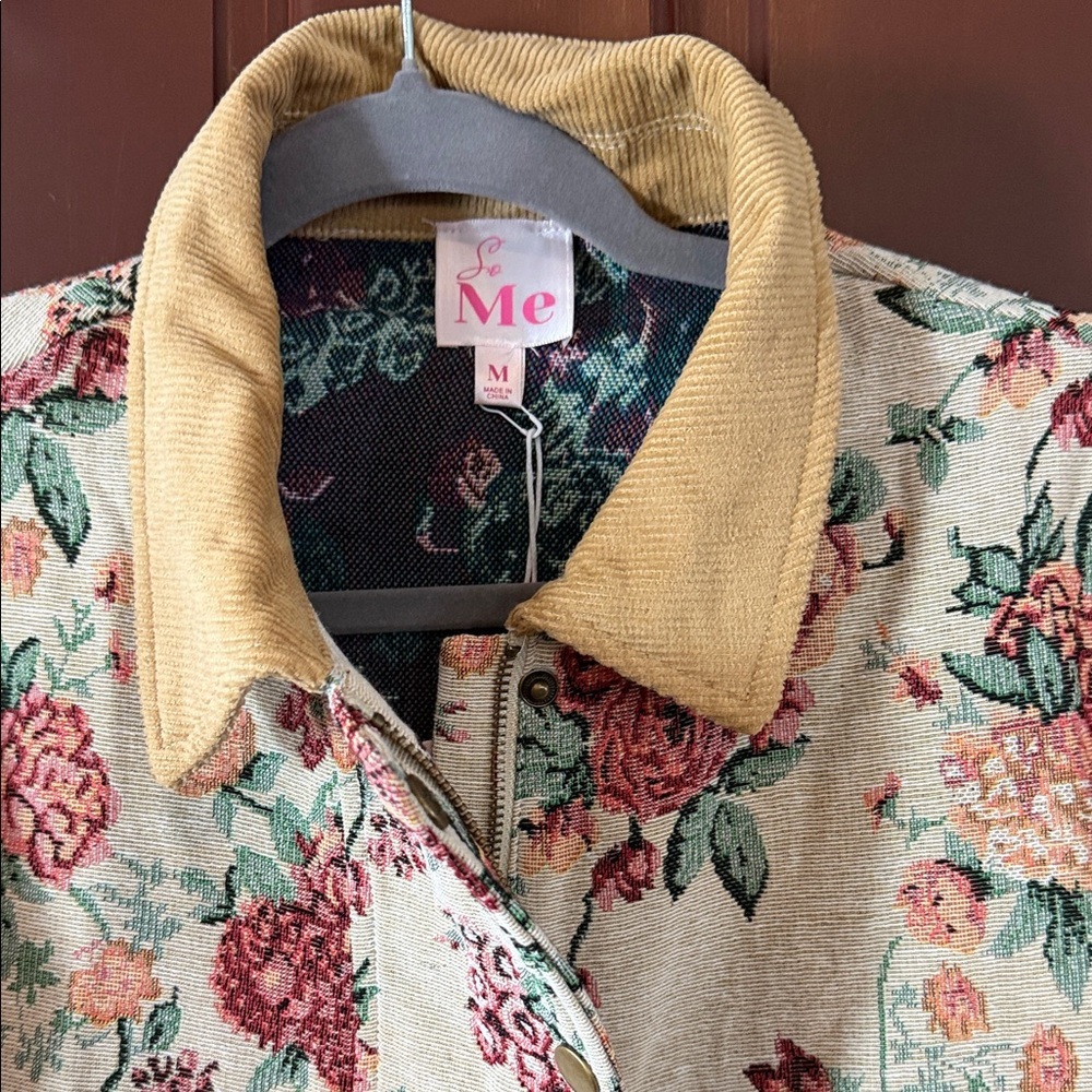 So Me Floral Blazer with Mustard Accents - Picture 2 of 5